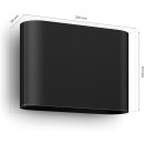 Philips Hue 8720169234505 LED nástěnné svítidlo Dymera | 10,2W integrovaný LED zdroj | 1020lm | 2200-6500+RGBK