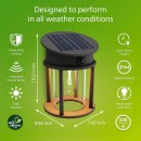 Philips 8720169361904 LED solární venkovní nástěnné svítidlo Geri  | 3,2W integrovaný LED zdroj | 500lm | 2700K