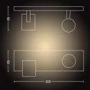 Philips Hue  8720169320475 LED bodové stropní svítidlo Runner  | 2x4,2W GU10 | 3x400lm | 2200-6500K