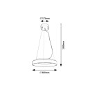 Rabalux 98072002 LED závěsné stropní svítidlo Ceilo | 38W integrovaný LED zdroj | 3150lm | 3000-6500K