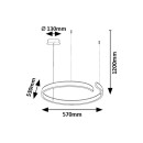 Rabalux 98072114 LED závěsné stropní svítidlo Silnora  | 35W integrovaný LED zdroj | 2200lm | 3000+4000+6500K