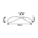 Rabalux 98072116 LED přisazené stropní svítidlo Castiel  | 30W integrovaný LED zdroj | 1900lm | 3000K