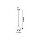 Rabalux 98072135 závěsné stropní svítidlo Drusilla E27