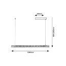 Rabalux 98072214 LED závěsné stropní svítidlo Cital  | 36W integrovaný LED zdroj | 1900lm | 3000K