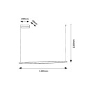 Rabalux 98072234 LED závěsné stropní svítidlo Elvio  | 28W integrovaný LED zdroj | 2150lm | 3000K