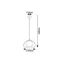 Rabalux 98072273 závěsné stropní svítidlo Elowen G9