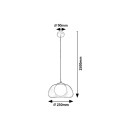 Rabalux 98072275 závěsné stropní svítidlo Elowen G9