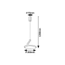 Rabalux 98072327 LED závěsné stropní svítidlo Ovidia  | 20W integrovaný LED zdroj | 1300lm | 3000K