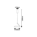 Rabalux 98072328 LED závěsné stropní svítidlo Ovidia | 20W integrovaný LED zdroj | 1300lm | 3000K