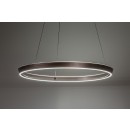 Rabalux 72402 LED závěsné stropní svítidlo Nevira | 36W integrovaný LED zdroj | 2520lm | 3000-6500K | dálkové ovládání | stmívač | na lanku | hnědá