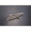 Rabalux 72403 LED závěsné stropní svítidlo Nevira | 45W integrovaný LED zdroj | 3150lm | 3000-6500K | dálkové ovládání | stmívač | na lanku | hnědá