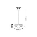 Rabalux 72461 závěsné stropní svítidlo Glowbells G9 | béžová