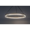 Rabalux 72471 LED závěsné stropní svítidlo Rivona | 24W integrovaný LED zdroj | 1700lm | 3000-6500K | dálkové ovládání | stmívač | na lanku | zlatá