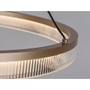 Rabalux 72471 LED závěsné stropní svítidlo Rivona | 24W integrovaný LED zdroj | 1700lm | 3000-6500K | dálkové ovládání | stmívač | na lanku | zlatá