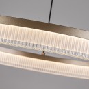 Rabalux 72471 LED závěsné stropní svítidlo Rivona | 24W integrovaný LED zdroj | 1700lm | 3000-6500K | dálkové ovládání | stmívač | na lanku | zlatá