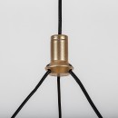 Rabalux 72471 LED závěsné stropní svítidlo Rivona | 24W integrovaný LED zdroj | 1700lm | 3000-6500K | dálkové ovládání | stmívač | na lanku | zlatá