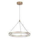Rabalux 72471 LED závěsné stropní svítidlo Rivona | 24W integrovaný LED zdroj | 1700lm | 3000-6500K | dálkové ovládání | stmívač | na lanku | zlatá