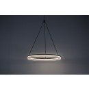 Rabalux 72478 LED závěsné stropní svítidlo Seraphiel | 24W integrovaný LED zdroj | 1610lm | 3000-6500K | dálkové ovládání | stmívač | na lanku | černá