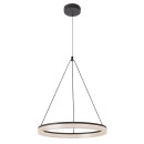 Rabalux 72478 LED závěsné stropní svítidlo Seraphiel | 24W integrovaný LED zdroj | 1610lm | 3000-6500K | dálkové ovládání | stmívač | na lanku | černá