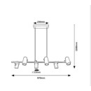Rabalux 98073045 závěsné stropní svítidlo Maximilian  GU10