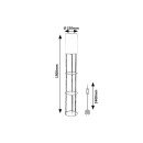 Rabalux 74106 stojací lampa Bronn E27 | s vypínačem | černá