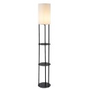 Rabalux 74106 stojací lampa Bronn E27 | s vypínačem | černá