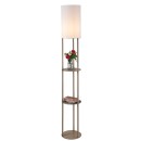 Rabalux 74107 stojací lampa Bronn E27 | s vypínačem | béžová