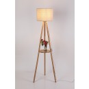 Rabalux 74108 stojací lampa Trevia E27 | s vypínačem | béžová
