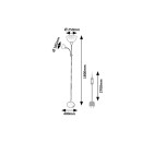 Rabalux 74109 stojací lampa ActionPro E14 | s vypínačem | černá