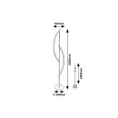 Rabalux 98074197 LED stojací lampa Jarnelle  | 30W integrovaný LED zdroj | 2000lm | 3000K