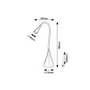 Rabalux 98074205 LED stolní lampička Jeff2  | 4W integrovaný LED zdroj | 270lm | 3000K