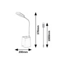 Rabalux 98074244 LED stolní lampička Arvid | 6W integrovaný LED zdroj | 300lm | 5000K