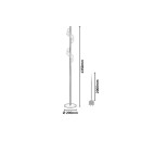 Rabalux 74415 LED stojací lampa Zofrael | 12W integrovaný LED zdroj | 760lm | 3000K | s vypínačem | zlatá