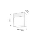 Rabalux 7477 LED venkovní nástěnné svítidlo Balimo 1x12W | 560lm | 4000K | IP54 - bílá