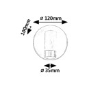 Rabalux 98075040 LED koupelnové nástěnné svítidlo Kadir | 3W integrovaný LED zdroj | 270lm | 4000K