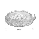 Rabalux 75062 LED koupelnové stropní svítidlo Luvia | 36W integrovaný LED zdroj | 2900lm | 4000K | bílá