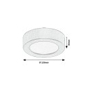 Rabalux 75071 LED venkovní stropní svítidlo ShaunPlus | 7W integrovaný LED zdroj | 660lm | 4000K | bílá