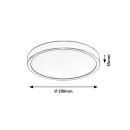 Rabalux 75080 LED venkovní stropní svítidlo Maurec | 18W integrovaný LED zdroj | 1540lm | 3000/4000/6000K | hnědá
