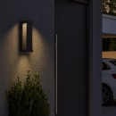 Rabalux 77067 LED venkovní nástěnné svítidlo Bradu | 12W integrovaný LED zdroj | 845lm | 3000K | antracit