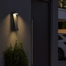 Rabalux 77067 LED venkovní nástěnné svítidlo Bradu | 12W integrovaný LED zdroj | 845lm | 3000K | antracit