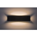 Rabalux 77077 LED venkovní nástěnné svítidlo Pemba | 18W integrovaný LED zdroj | 1300lm | 3000K | černá