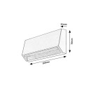 Rabalux 98077109 LED venkovní nástěnné svítidlo Ibar  | 3W integrovaný LED zdroj | 250lm | 3000K