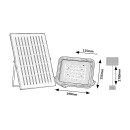 Rabalux 98077141 LED solární venkovní nástěnné svítidlo Melk | 7W integrovaný LED zdroj | 1000lm | 3000+4000+6500K