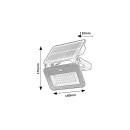 Rabalux 98077159 LED solární reflektor Tarcal  | 6W integrovaný LED zdroj | 1000lm | 3000+4000+6500K