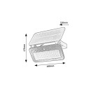 Rabalux 98077160 LED solární reflektor Tarcal  | 8W integrovaný LED zdroj | 1200lm | 3000+4000+6500K