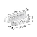 Rabalux 77190 LED venkovní nástěnné svítidlo Kavala | 6W integrovaný LED zdroj | 250lm | 3000/4000/6000K | černá