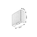 Rabalux 77191 LED venkovní nástěnné svítidlo Portel | 2W integrovaný LED zdroj | 160lm | 2700/4000K | černá