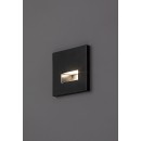 Rabalux 77195 LED venkovní nástěnné svítidlo Lunca | 1W integrovaný LED zdroj | 15lm | 3000/4500/6500K | černá