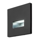 Rabalux 77195 LED venkovní nástěnné svítidlo Lunca | 1W integrovaný LED zdroj | 15lm | 3000/4500/6500K | černá