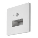 Rabalux 77198 LED venkovní nástěnné svítidlo Lunca | 1W integrovaný LED zdroj | 50lm | 3000/4500/6500K | pohybové čidlo | bílá